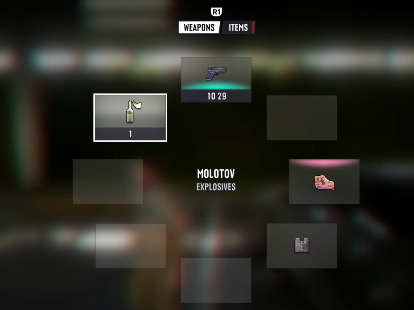 GTA 6 weapon wheel as shown in the extended look.